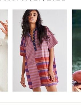 Free people Charlie rugby inspired shirt dress